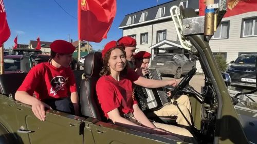 Парад для одного Героя: в селе Калмаш чествовали ветерана ВОВ