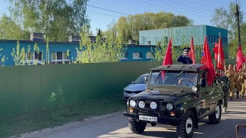 Парад для одного Героя: в селе Калмаш чествовали ветерана ВОВ