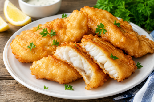 Рыба в кляре с хрустящей корочкой
