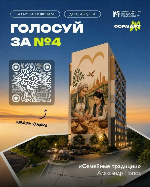 Мурал из Челнов «Семейные традиции» борется за победу в финале «ФормАРТа»