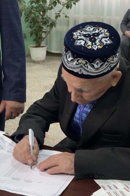 «Мин ураган сыман»: 100-летний ветеран открыл избирательный процесс в Тукаевском районе