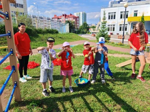 В детском саду «Звездочки» прошли совместные соревнования со школьниками