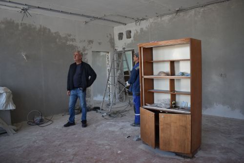Новотроицкое урта мәктәбендә капиталь ремонт барышы