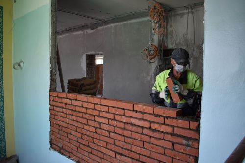 Новотроицкое урта мәктәбендә капиталь ремонт барышы