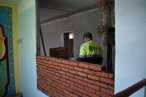 Новотроицкое урта мәктәбендә капиталь ремонт барышы