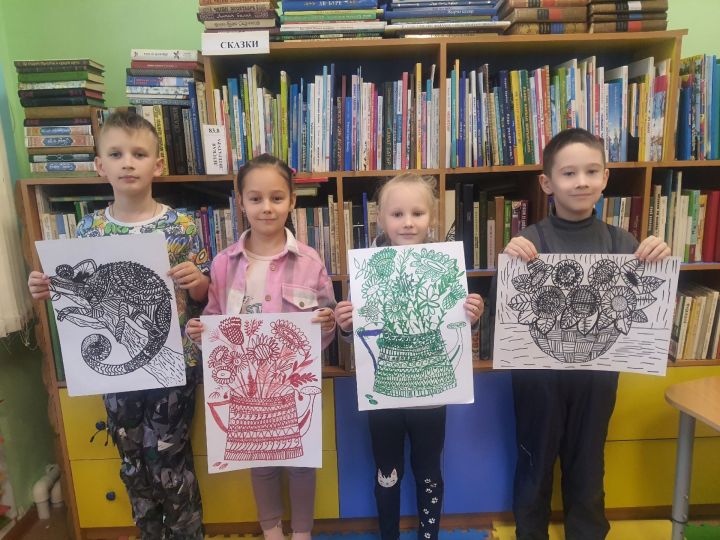 Волшебство творчества: семинар «читай и рисуй» в Татарстанской сельской библиотеке