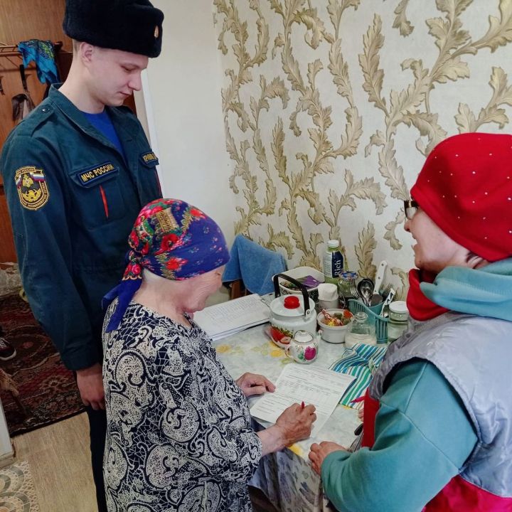 В Тукаевском муниципальном районе осуществляется обход граждан
