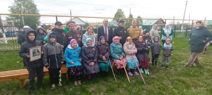 В селе Яна-Буляк прошёл митинг, посвящённый 78-годовщине Победы в ВОВ