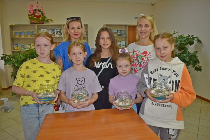 В Князевском доме культуры прошёл мастер-класс по созданию флорариума детям