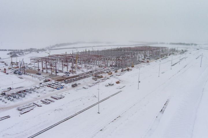 В Тукаевском районе продолжается строительство крупнейшего логистического терминала в России