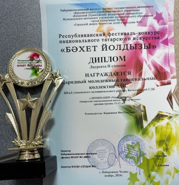 Танцевальный коллектив «Айс» получил признание на фестивале «Звезда счастья»
