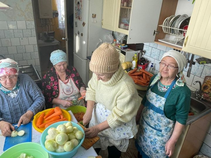 «СВОих не бросаем»: бабушки-волонтёры из посёлка «Татарстан» поддерживают наших бойцов сухим супом