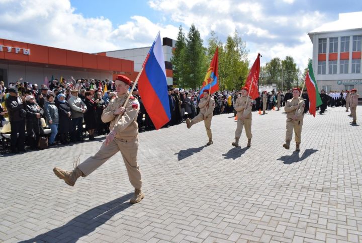 В Тукаевском муниципальном районе прошел торжественный парад посвященный 79-й годовщине Великой Победы