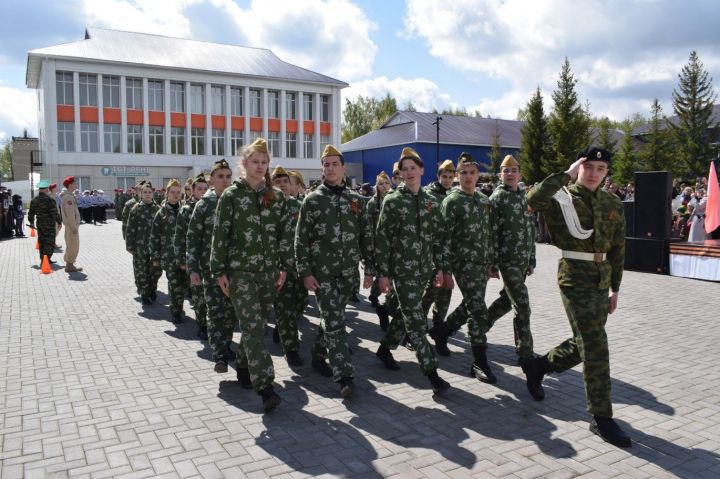 В Тукаевском муниципальном районе прошел торжественный парад посвященный 79-й годовщине Великой Победы
