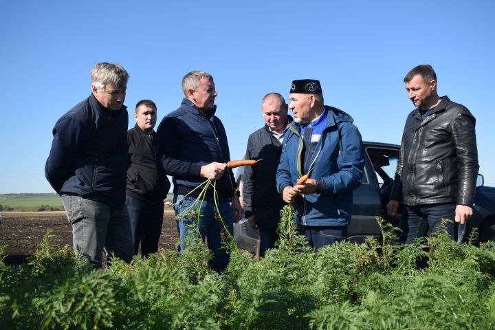 Рабочая поездка Марата Зяббарова в аграрный сектор Тукаевского района