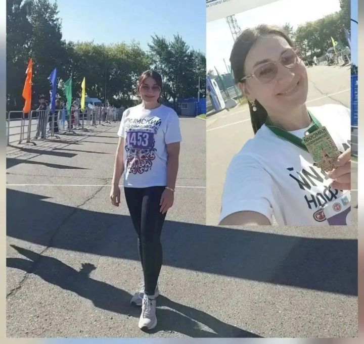 Фельдшер из деревни Белоус покорила Камский полумарафон