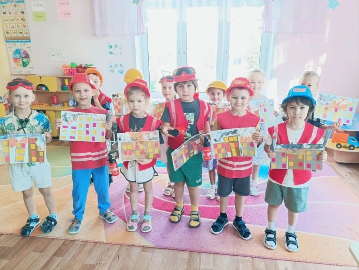 В детсаду «Звездочки» прошел творческий урок по пожарной безопасности